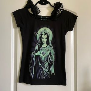Too Fast Clothing Lily Munster/Yvonne De Carlo Shirt